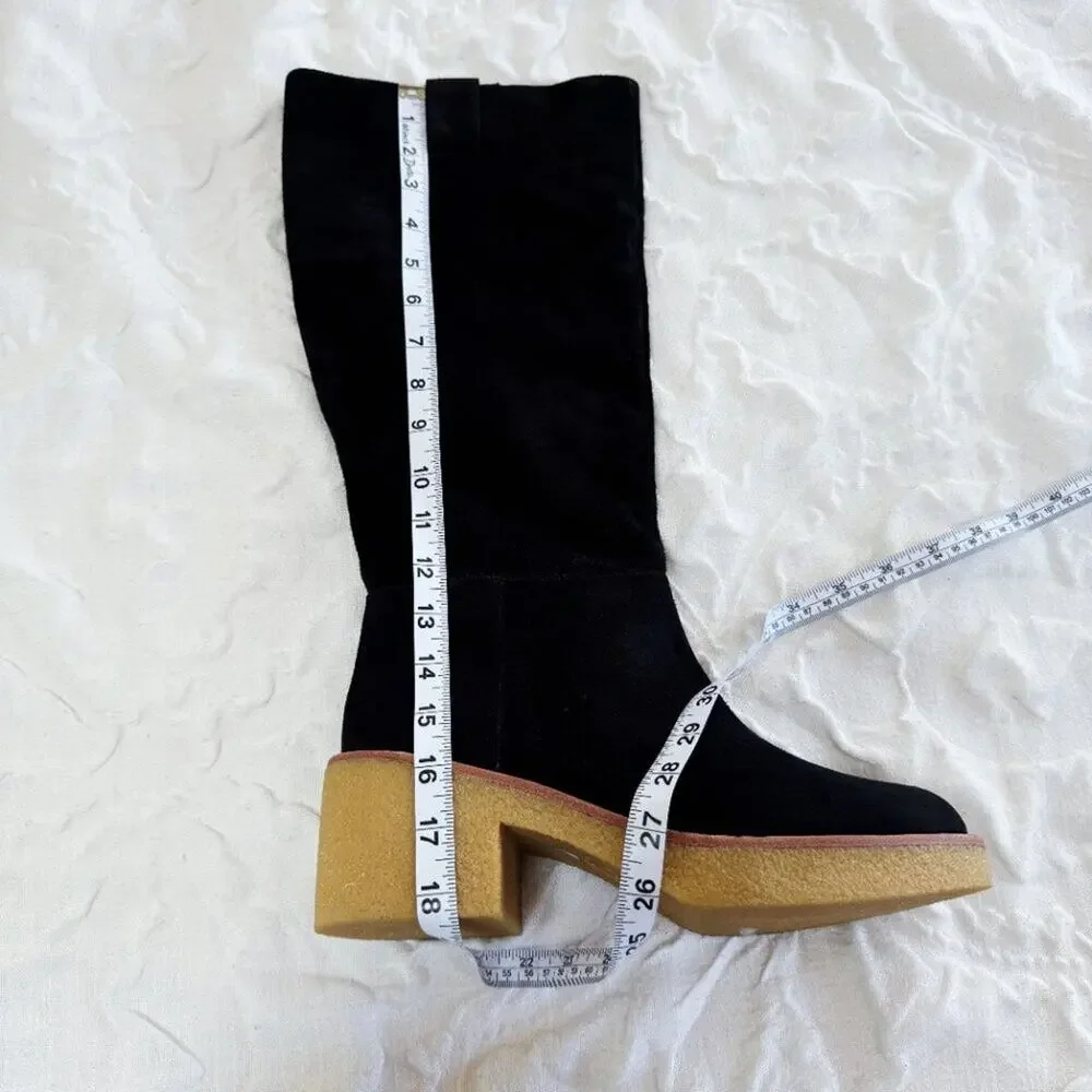 Stuart Weitzman Montana Slouch Suede Knee Boots Size 10 New
